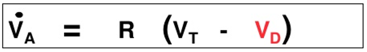 alveolar ventilation equation